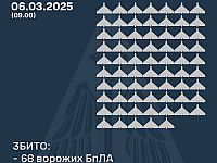 Генштаб ВСУ: сбиты 68 из 112 российских беспилотников. Минобороны РФ: сбит 1 украинский БПЛА