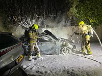 В Кфар-Сабе взорвался автомобиль, погиб мужчина