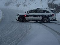 Начался снегопад на горе Мерон