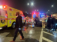 В Иерусалиме перевернулся легковой автомобиль, состояние одного из пострадавших тяжелое