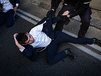 Из-за демонстрации ультраортодоксов образовалась дорожная пробка на въезде в Бней-Брак