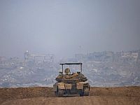 На юге Газы танк ЦАХАЛа наехал на мину