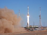 С Байконура стартовала ракета с международным экипажем