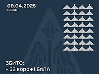 Генштаб ВСУ: сбиты 32 из 55 российских беспилотников. Минобороны РФ: сбиты 164 украинских БПЛА