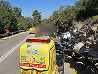 Мотоциклист не справился с управлением на шоссе 353, он в тяжелом состоянии