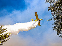 Пожары к западу от Бейт-Шемеша, задействована пожарная авиация