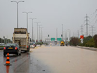 На фоне дождей перекрыта 12-я трасса на выезде из Эйлата