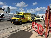 Авария на стройке в Бней-Браке, двое пострадавших