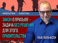Закон о призыве – задача без решения. Видеокомментарий Габи Вольфсона