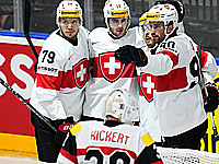 В полуфинал чемпионата мира по хоккею вышли сборные Швейцарии и США