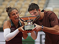 Сара Эррани и Андреа Вавассори - победители Открытого чемпионата Франции в миксте