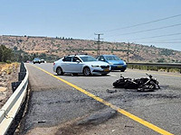 На Голанских высотах автомобиль сбил мотоциклиста, мужчина погиб