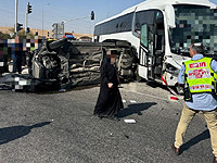 ДТП недалеко от перекрестка Маале-Адумим, 13 пострадавших