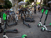 Мужчина на электросамокате врезался в дерево в Тель-Авиве, он в тяжелом состоянии