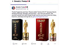 Трамп в своей соцсети рекламирует парфюм собственного бренда