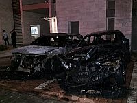 На парковке в Тират-Кармеле сгорели автомобили