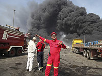 Пожар на нефтеперерабатывающем заводе в Исфахане