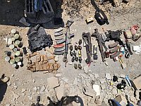 Оружие и боеприпасы из захваченного тайника террористов