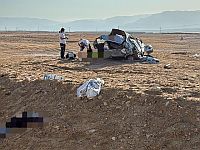 ДТП около Мертвого моря, двое пострадавших в бессознательном состоянии
