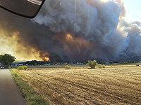 Лесные пожары на юге Франции. Фоторепортаж