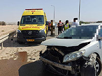 В Негеве погиб водитель, машина которого врезалась в дорожное ограждение