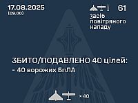 Генштаб ВСУ: перехвачены 40 из 60 БПЛА. Минобороны РФ: сбиты 46 беспилотника
