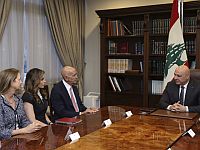 Том Баррак на переговорах с президентом Ливана: 