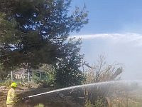 Пожар в районе Мевасерет-Циона, 1 шоссе будет перекрыто, возможна эвакуация жителей