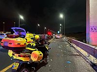 ДТП около Кейсарии, мотоциклист в тяжелом состоянии