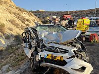 ДТП в Иудее: мужчина в тяжелом состоянии, пострадали трое детей