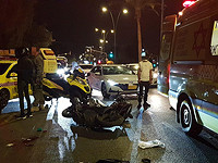 В результате ДТП в Беэр-Шеве тяжело травмирован мотоциклист