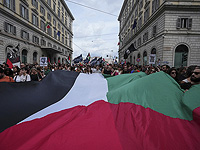 Десятки тысяч людей приняли участие в антиизраильских демонстрациях в Италии. Фоторепортаж