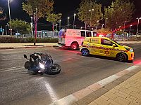 ДТП на окраине Иерусалима, тяжело травмирован мотоциклист