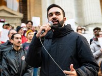 Зохран Мамдани посетил видных представителей сатмарского хасидского двора