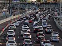 В связи с работами на бульваре Роках возникли пробки в северном Тель-Авиве