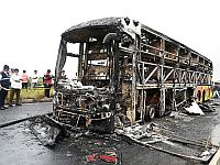 ДТП в Индии: в результате пожара в автобусе погибли десятки людей