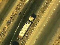 Американский дрон зафиксировал нападение ХАМАСа на грузовик с гуманитарной помощью. Видео