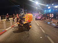 В Бат-Яме в результате ДТП тяжело травмирован мотоциклист