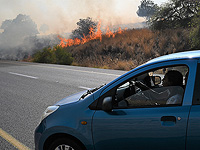 Шоссе 553 перекрыто из-за пожара от 4 шоссе до поселка Азриэль Шоссе 553 перекрыто из-за пожара от 4 шоссе до поселка Азриэль