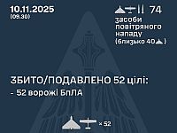 Генштаб ВСУ: ночью перехвачены 52 из 67 БПЛА. Минобороны РФ: сбит 71 беспилотник