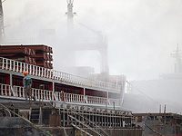 Российский дрон поджег в порту Измаила турецкое судно со сжиженным газом