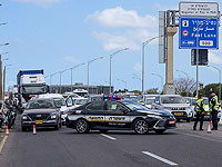 Трасса 1 в районе аэропорта Бен-Гурион блокирована из-за загоревшегося грузовика