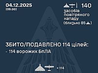 Генштаб ВСУ: ночью перехвачены 114 из 138 БПЛА. Минобороны РФ: сбиты 76 беспилотников