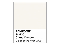 Pantone назвал цветом 2026 года белый оттенок Cloud Dancer