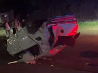 На Голанах перевернулся автомобиль, двое пострадавших