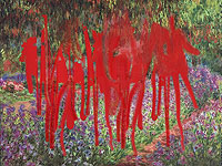 Картина после акции экоактивистов Картина после акции экоактивистов