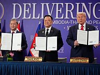 Лидеры Таиланда и Камбоджи в октябре 2025 года в Куала-Лумпуре Лидеры Таиланда и Камбоджи в октябре 2025 года в Куала-Лумпуре