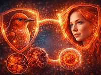 Рыжий пигмент способствует предотвращению повреждения клеток у птиц и людей
