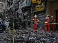 В районе Бейрута, пострадавшем от обстрелов, произошло обрушение здания