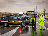 90-я трасса перекрыта около Мертвого моря из-за затоплений